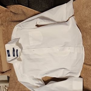 Izod boys size 8 regular white dress shirt